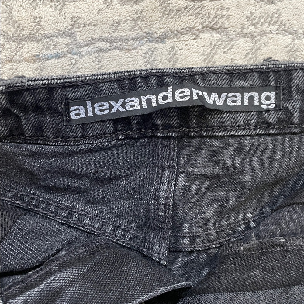 Alexander Wang Black Jean Shorts - Picture 4 of 11